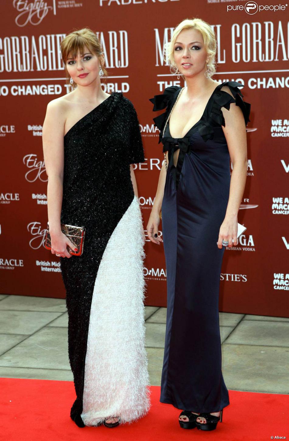 ksenia gorbacheva et anastasia virganskaya au 80e anniversaire de mikhail gorbatchev a londres 30 mars 2011 purepeople