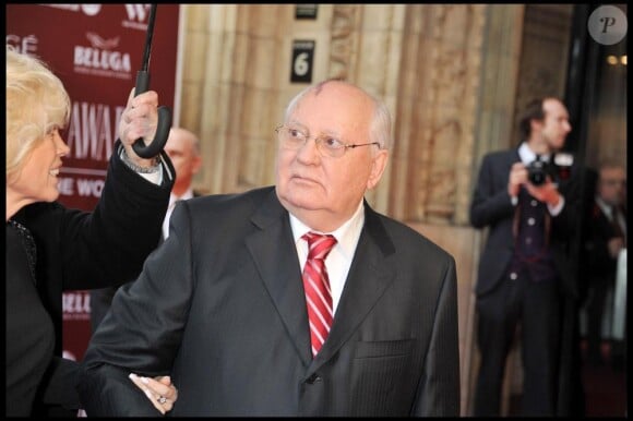 80e anniversaire de Mikhaïl Gorbatchev, à Londres, le 30 mars 2011.