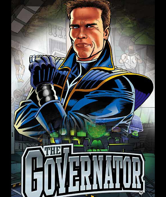 Arnold Schwarzenegger dans son personnage de dessin animé : The Governator