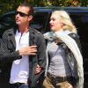 Gwen Stefani et son époux Gavin Rossdale ont déposé leurs enfants à un anniversaire,  à Los Angeles le 3 avril 2011