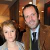Christian Vadim et sa compagne Julia lors de l'inauguration de la boutique Gérard Darel dans le 7e arrondissement de PAris en mars 2011