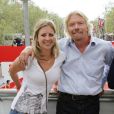 Richard Branson et sa fille lors du marathon de Londres pour l'association Oxfam, le 17 avril 2011.