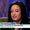 Demi Lovato se confie dans l'émission Good Morning America, sur  ABC, jeudi 21 avril.