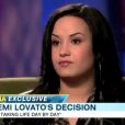 Demi Lovato se confie dans l'émission  Good Morning America , sur  ABC, jeudi 21 avril.
