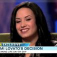 Demi Lovato se confie dans l'émission  Good Morning America , sur  ABC, jeudi 21 avril.