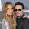 Jennifer Lopez et son mari Marc Anthony le 13 février 2011 à Los Angeles
