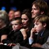 Victoria Beckham, David Beckham et leurs enfants en décembre 2010
