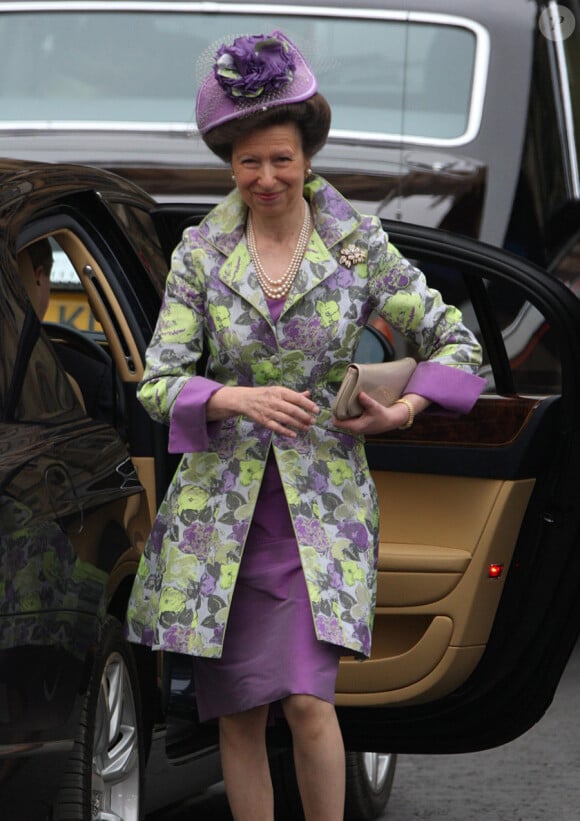 La Princesse Anne lors de son arrivée à l'Abbaye de Westminster à l'occasion du mariage de Kate Middleton et de son neveu le Prince William, le 29 avril 2011