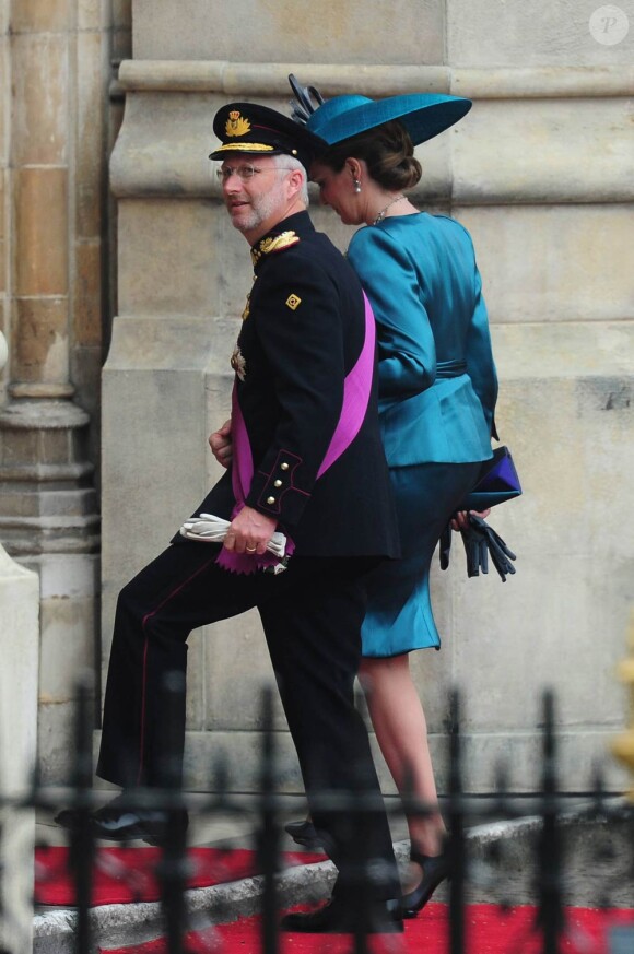 Les 1 900 convives invités à assister au mariage du prince William et de Catherine Middleton le 29 avril 2011, dont le prince Philippe et la princesse Mathilde de Belgique, ont pris place à Westminster dans les premières heures de la matinée.