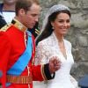 Kate Middleton et le prince William viennent de se dire oui. Londres, 29 avril 2011