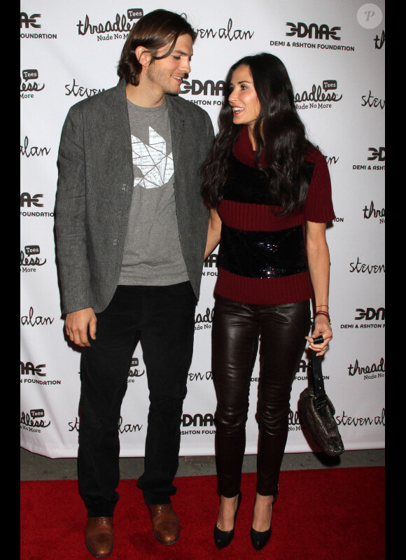 Ashton Kutcher et Demi Moore le 14 avril 2011