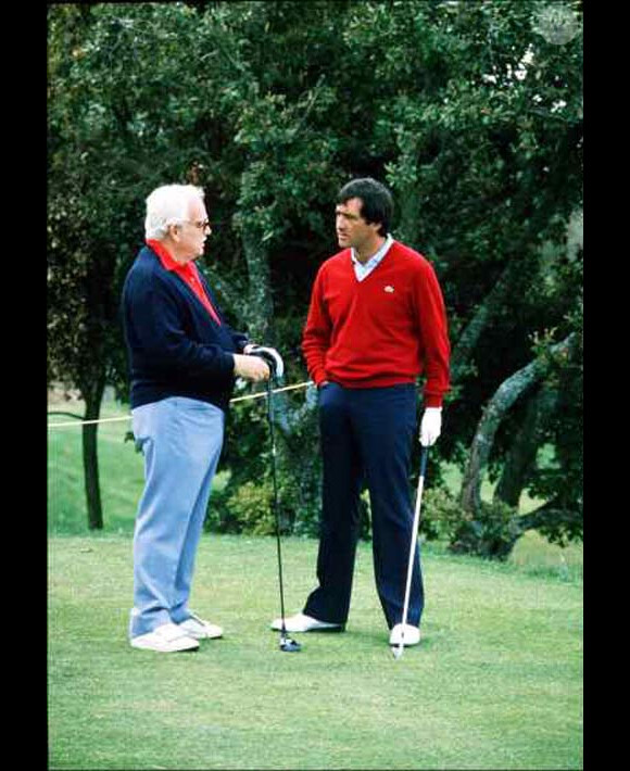 Severiano Ballesteros avec le Prince Rainier de Monaco en juin 1986