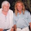 Gunter Sachs et Johnny Hallyday à Saint Tropez en juillet 1996