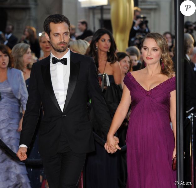 Benjamin Millepied et Natalie Portman aux Oscars en février 2011