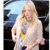 Kate Hudson très enceinte arrive à son hôtel à New York après une interview le 27 avril 2011