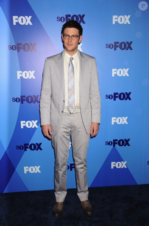 Cory Monteith (Glee) assiste à la conférence de presse de la Fox, lundi 16 mai à New York.