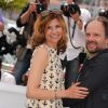 Florence Pernel et Denis Podalydès lors du photocall du film La Conquête au festival de Cannes le 18 mai 2011