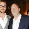Ryan Gosling et Harvey Weinstein lors du dîner de charité Cinema for Peace organisé au Carlton, à Cannes, le 18 mai 2011