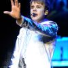 Justin Bieber, en concert à Berlin, en Allemagne, le 2 avril 2011.