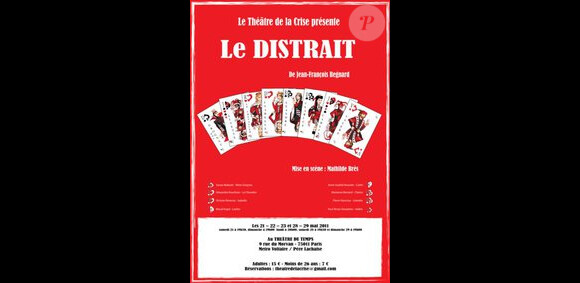 Alexandre Kouchner est à l'affiche de la pièce Le Distrait, à Paris, en mai 2011.