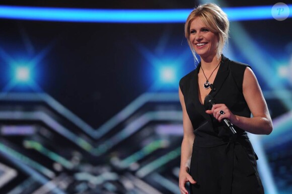 Sandrine Corman sur le plateau du prime du 24 mai 2011 de X Factor