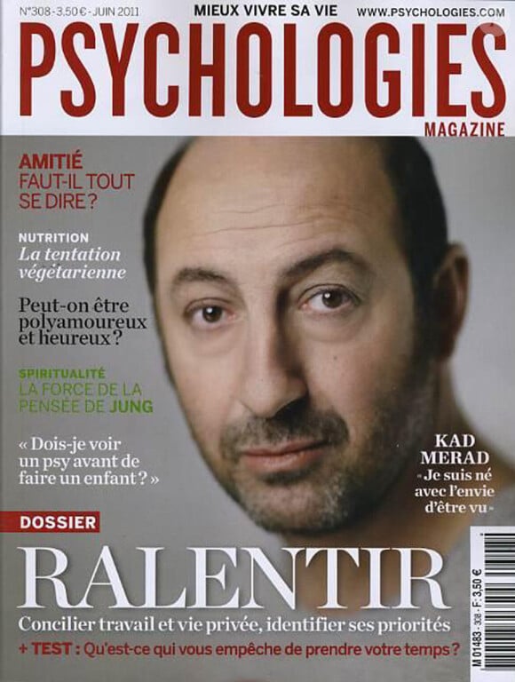 Kad Merad dans le magazine Psychologies
