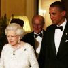 Barack et Michelle Obama donnent un dîner en l'honneur de la reine, à l'ambassade américaine à  Londres, le 25  mai 2011.