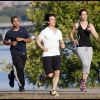 Connor, Tom Cruise et Katie Holmes en plein jogging en 2009