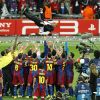 La finale de la Ligue des Champions, qui a vu la victoire du FC Barcelone sur Manchester United (3 buts à 1), au stade de Wembley, à Londres, le 28 mai 2011.