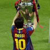 La finale de la Ligue des Champions, qui a vu la victoire du FC Barcelone sur Manchester United (3 buts à 1), au stade de Wembley, à Londres, le 28 mai 2011.