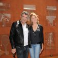 Jean-Marie Bigard et sa femme Lola Marois à Roland-Garros le 29 mai 2011