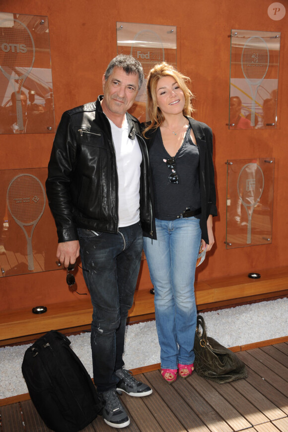 Jean-Marie Bigard et sa femme Lola Marois à Roland-Garros le 29 mai 2011