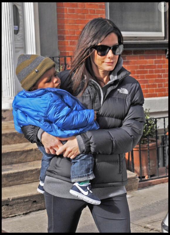 Sandra Bullock et son fils Louis