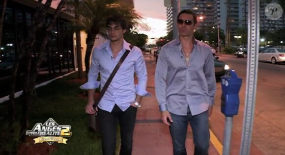 Marvin et Brandon dans les Anges de la télé réalité 2, Miami Dreams, le mercredi 1 juin 2011 sur NRJ 12.