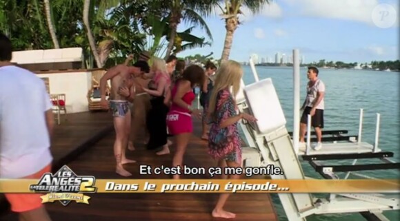Les anges pendant leur chorégraphie dans les Anges de la télé réalité 2, Miami Dreams, le mercredi 1 juin 2011 sur NRJ 12.