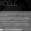 Message d'Adele sur son site officiel le 3 juin 2011.