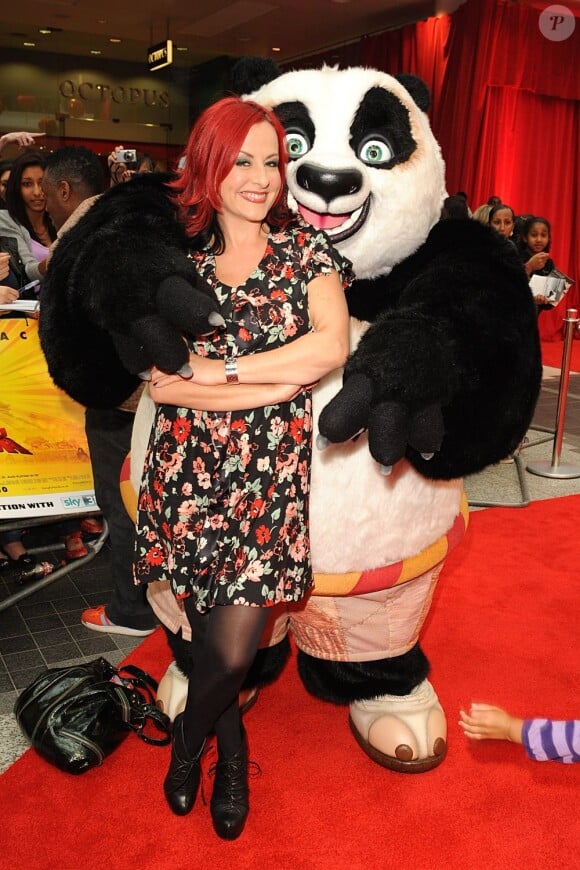 Carrie Grant à l'avant-première londonienne de Kung Fu Panda 2, au Vue Westfield à Londres