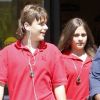 Les enfants de Michael Jackson, Prince et Paris, sortant du collège, le 31 mai 2011 : deux ados complices avec leur garde du corps