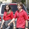 Les enfants de Michael Jackson, Prince et Paris, sortant du collège, le 31 mai 2011