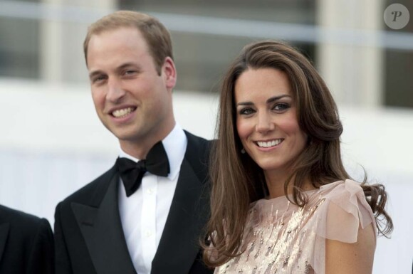 Le Prince William et Kate Middleton à la soirée de bienfaisance en l'honneur de l'association ARK, à Kensington Palace, à Londres, le 9 juin 2011.