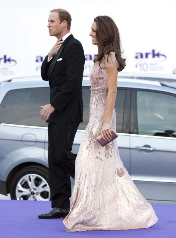 Le Prince William et Kate Middleton à la soirée de bienfaisance en l'honneur de l'association ARK, à Kensington Palace, à Londres, le 9 juin 2011.