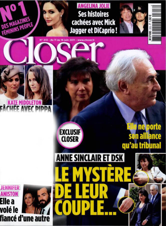 Closer en kiosques samedi 11 juin 2011.