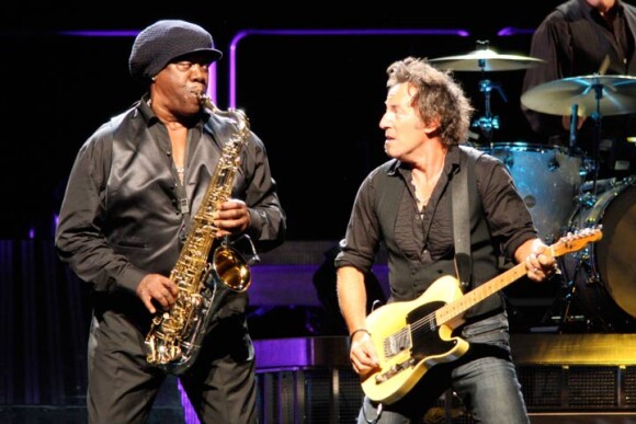 Clarence Clemons en concert avec Bruce Springsteen en octobre 2007 à Hartford, USA