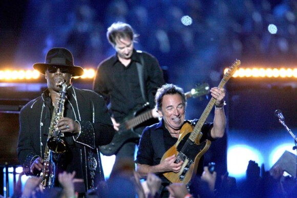 Clarence Clemons en concert avec Bruce Springsteen en février 2009 à Tampa, Floride