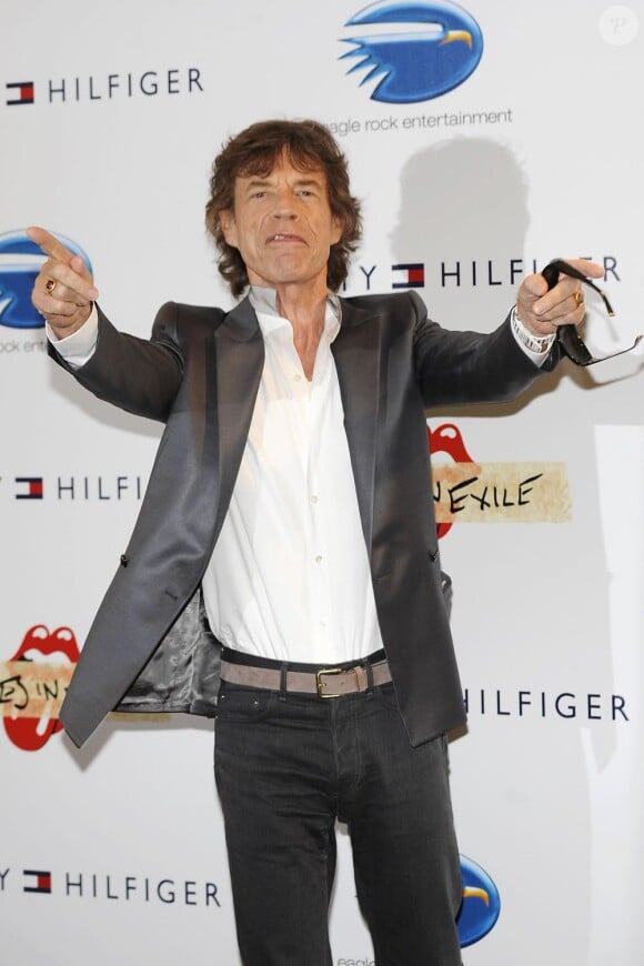 Mick Jagger le 19 mai 2011 à Cannes, rock n'roll attitude !