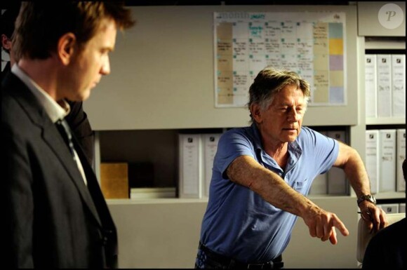 Ewan McGregor et Roman Polanski sur le tournage de The Ghost Writer, sortie en salle en mars 2010.