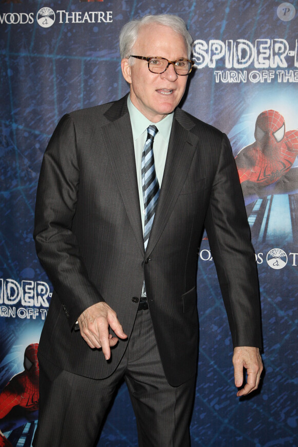 Steve Martin lors de la première de la comédie musicale Spider-man : Turn off the Dark à New York le 14 juin 2011