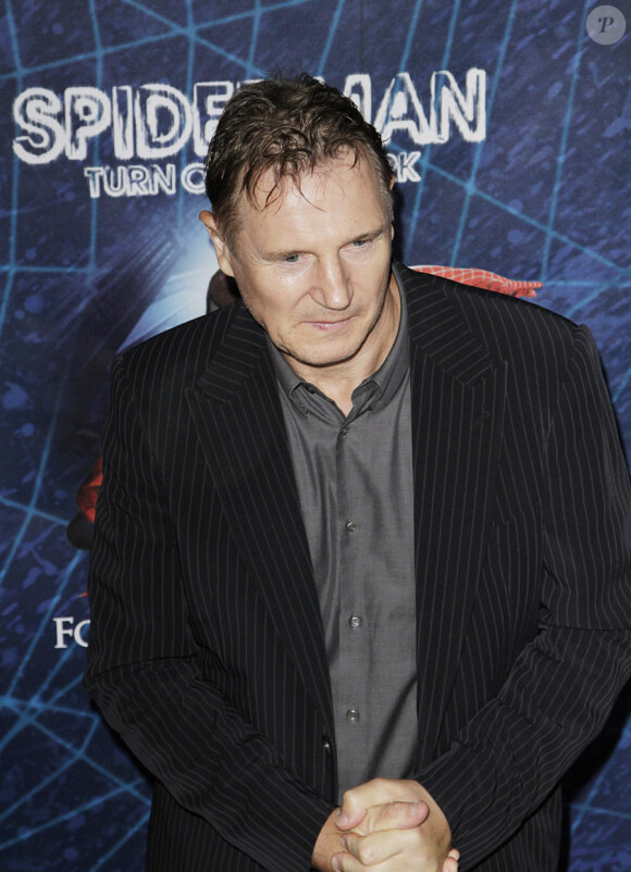 Liam Neeson lors de la première de la comédie musicale Spider-man : Turn off the Dark à New York le 14 juin 2011