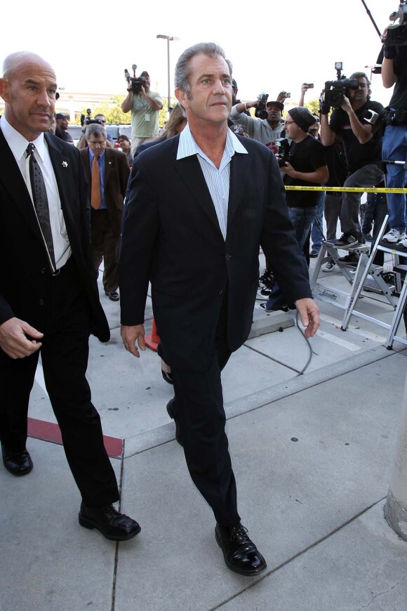 Mel Gibson à Los Angeles, le jour de sa condamnation, le 11 mars 2011.