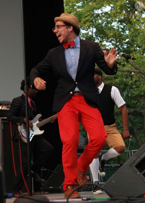 Catheirne Ringer et Ben l'Oncle Soul au SummerStage Festival de Central Park, à New York, le 21 juin 2011.